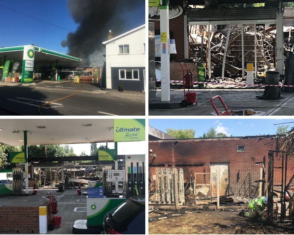 Bp Petrol Station Stadhampton Devastated By Massive Fire