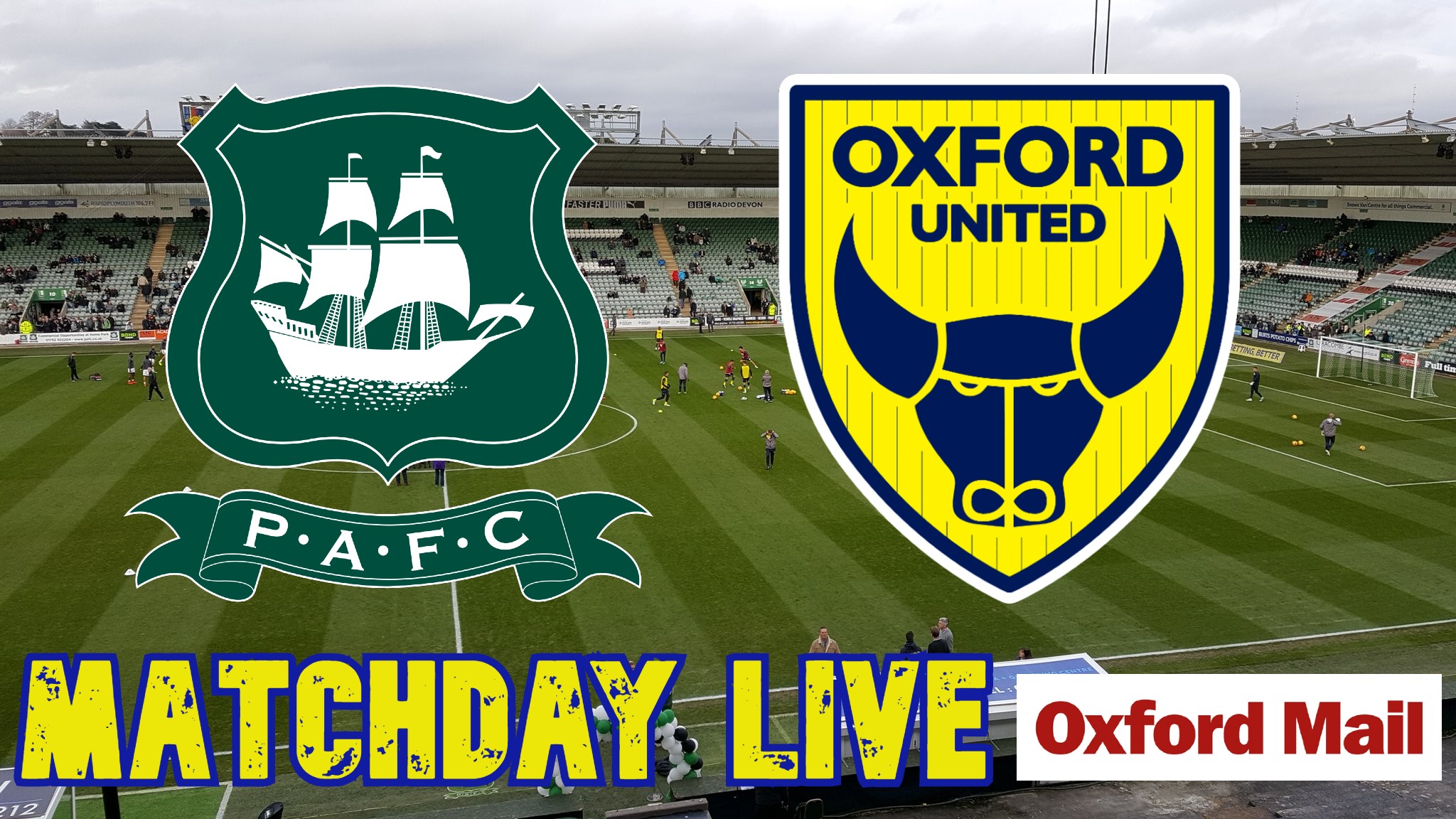 UPDATES: Plymouth Argyle v Oxford United - live