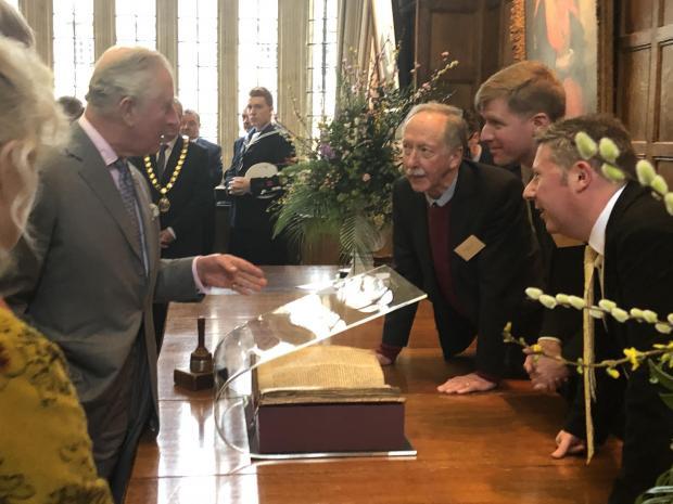 Prince Charles visits Jesus College in March 2020