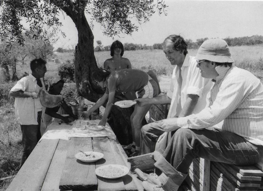 Earthquake mission – left to right, John Wathen, Peter Hall, David Lang and Philip Hine