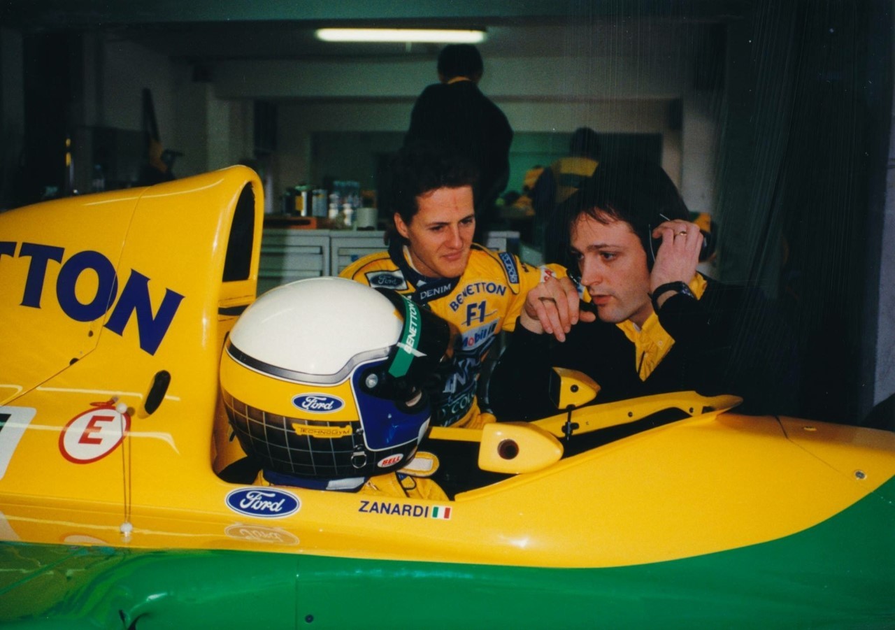 Michael Schumacher Et Christian Silk Avec Alex Zanardi.  Image: Peter Heil