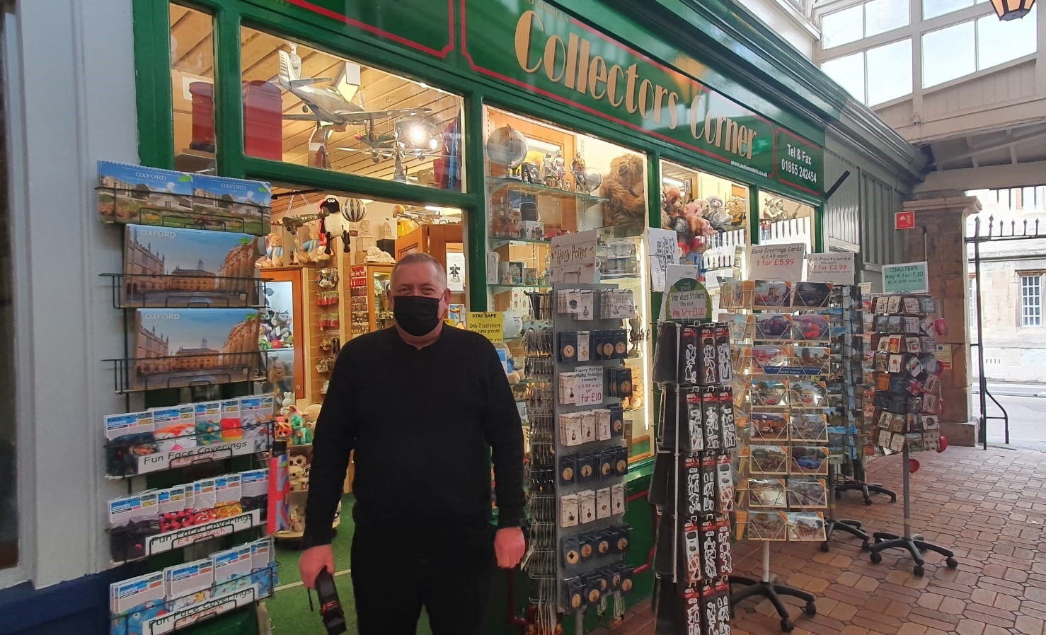 Gary Hopkins, the manager at Collectors Corner in the Covered Market 