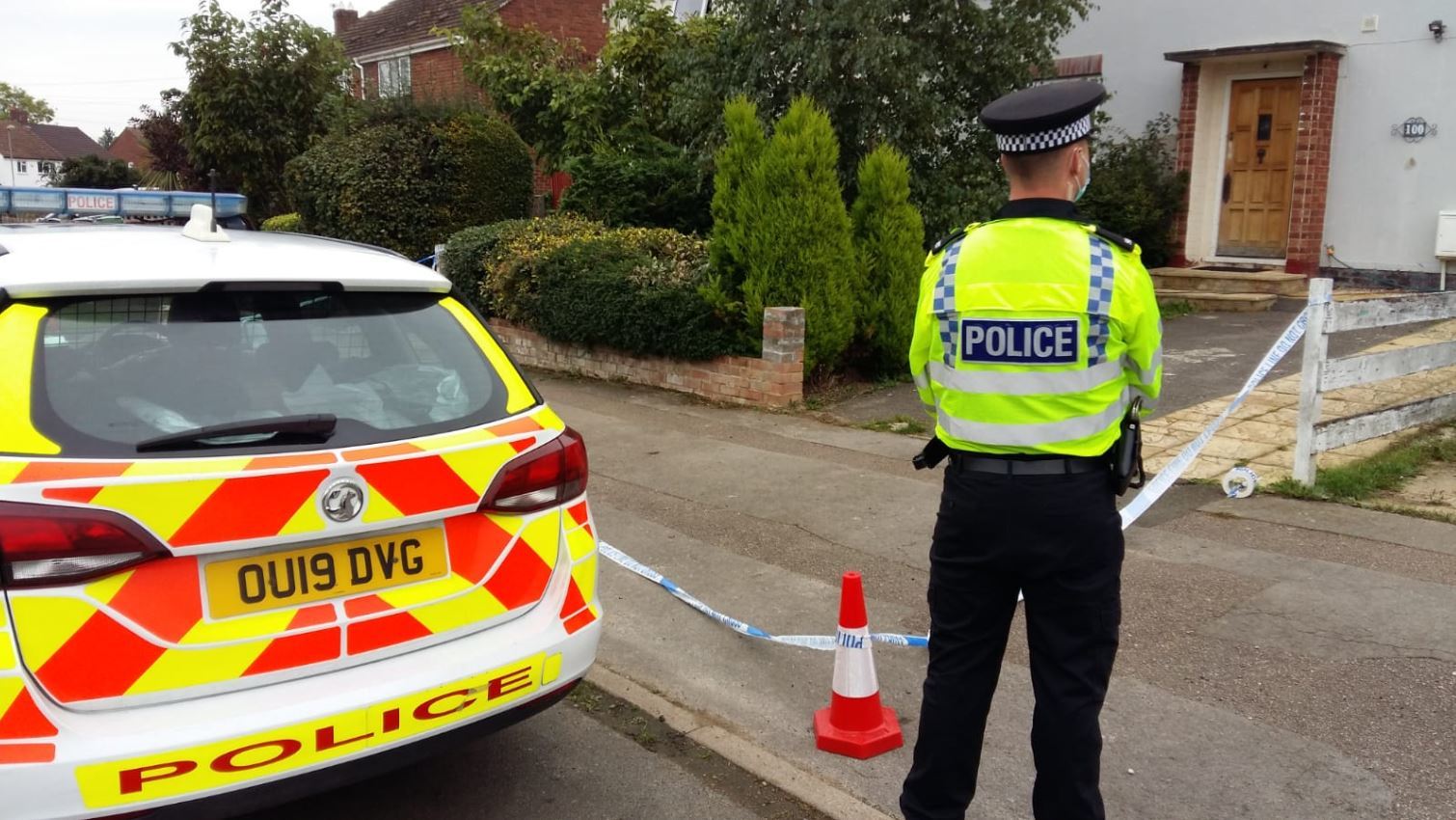 Murder scene in Pinnocks Way, Botley, after stabbing on Sunday, October 17, 2021. Picure: Andy Ffrench