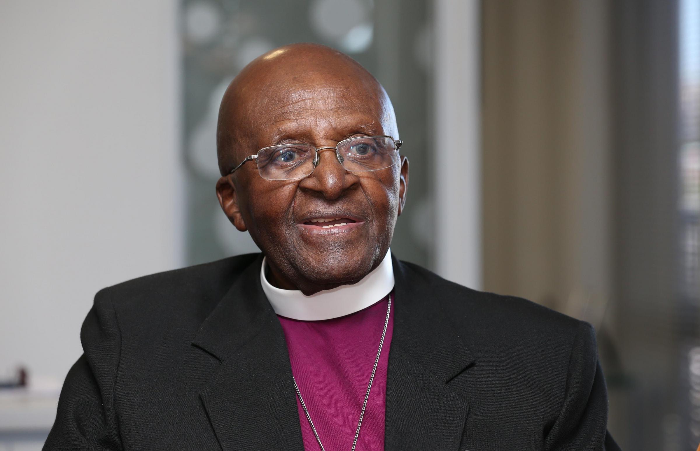 File photo of the Archbishop Emeritus Desmond Tutu at the offices of The Desmond Leah Tutu Legacy Foundation in Cape Town. Picture: Chris Radburn/PA Wire