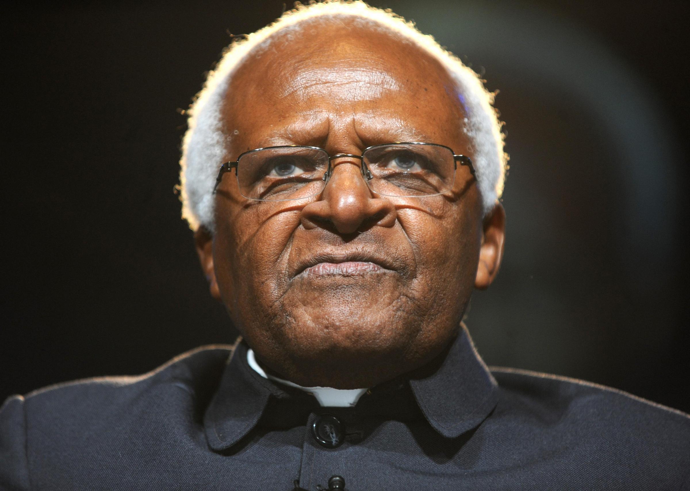 File photo of Archbishop Desmond Tutu speaking during the One Young World Summit ceremony at Old Billingsgate, London, in 2010. Picture: Zak Hussein/PA Wire.