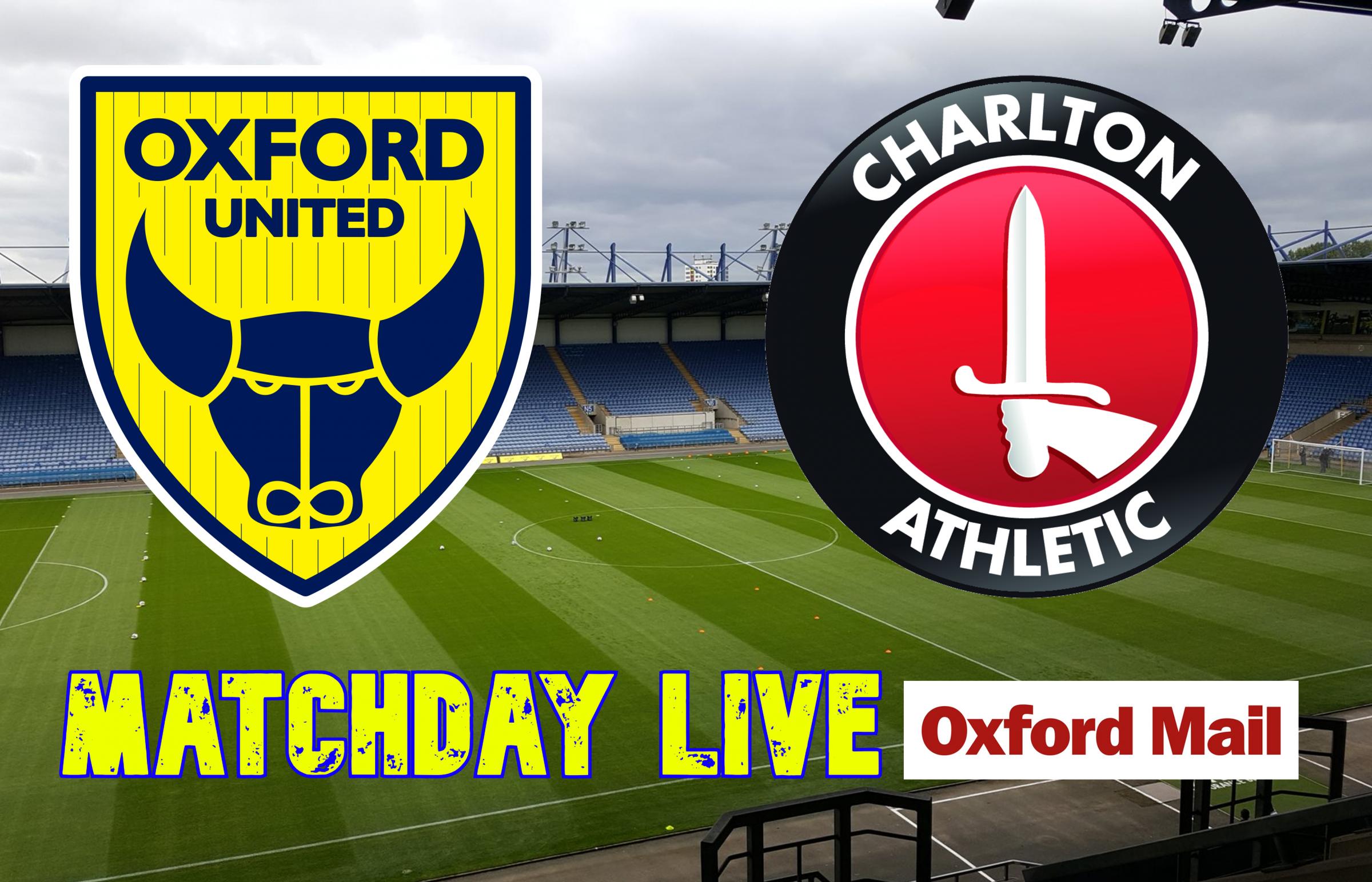 UPDATES: Oxford United v Charlton Athletic – live