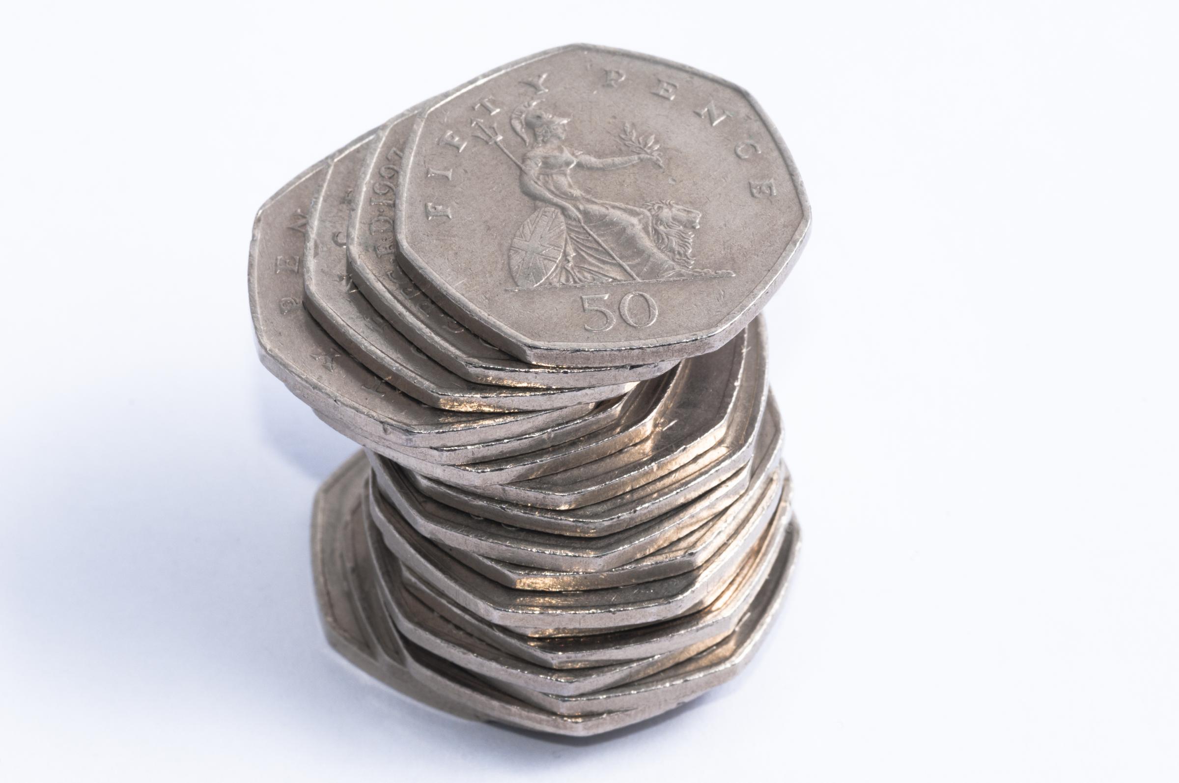 Rare 50p coins sold off for high value