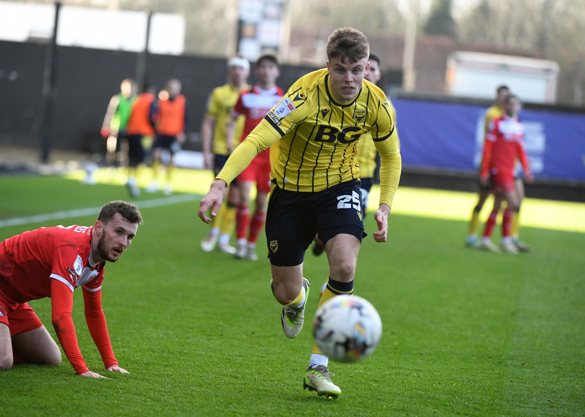 Oxford United striker Will Goodwin 50/50 for Fleetwood Town