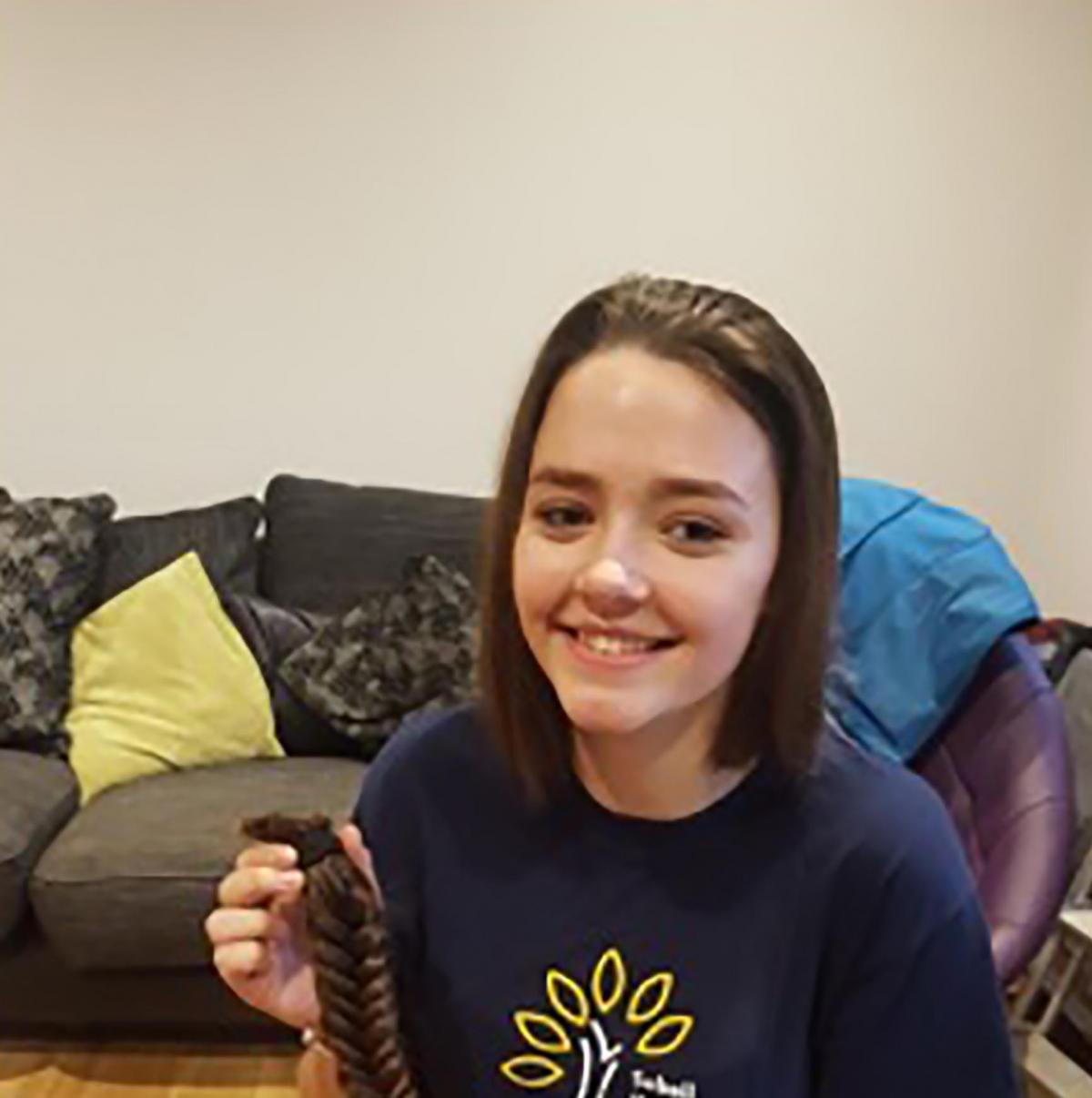 Teenage Girl Smashes Charity Target After Hair Cut Challenge